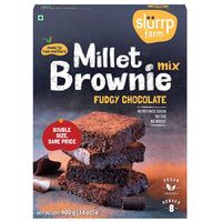 Thumbnail for Slurrp Farm Fudgy Chocolate Millet Brownie Mix