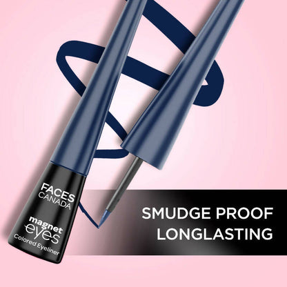 Faces Canada Magneteyes Color Eyeliner - Dazzling Blue - Distacart