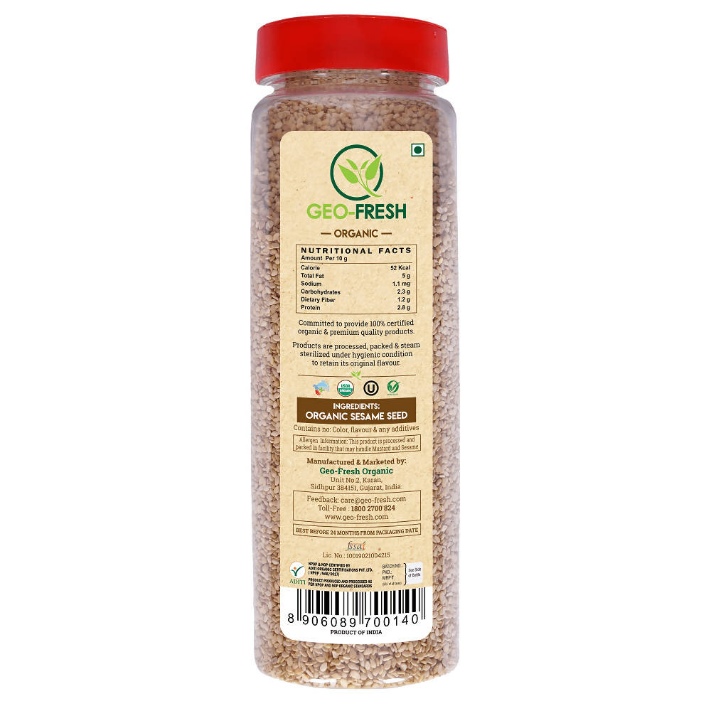 Geo-Fresh Organic Sesame Seeds - Distacart
