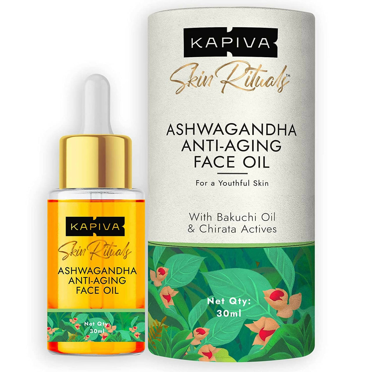Kapiva Ayurveda Skin Rituals Ashwagandha Anti-Aging Face Oil - Distacart