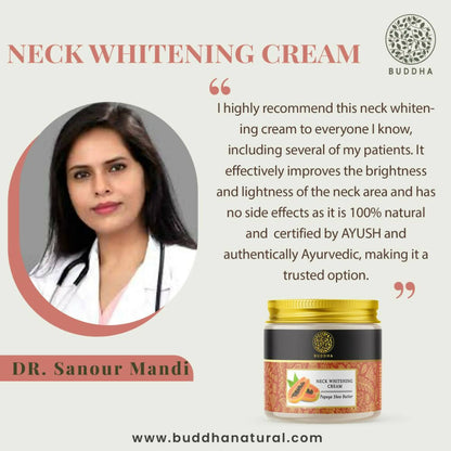Buddha Natural Neck Whitening Cream - Distacart