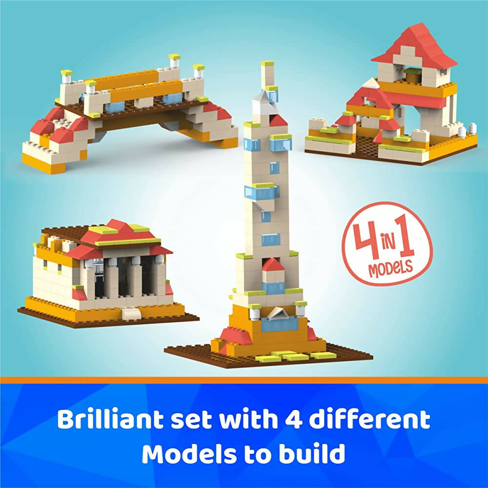 Webby 4 in 1 Young Designer ABS Toy Set for Kids (161 Pcs) - Distacart