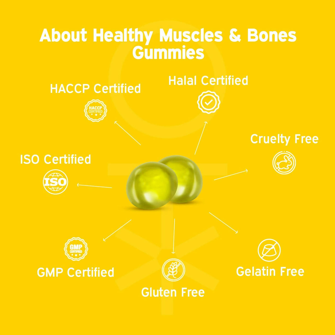 Nutriburst Healthy Muscles & Bones Gummies With Calcium & Vitamin D - Distacart