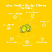 Thumbnail for Nutriburst Healthy Muscles & Bones Gummies With Calcium & Vitamin D - Distacart