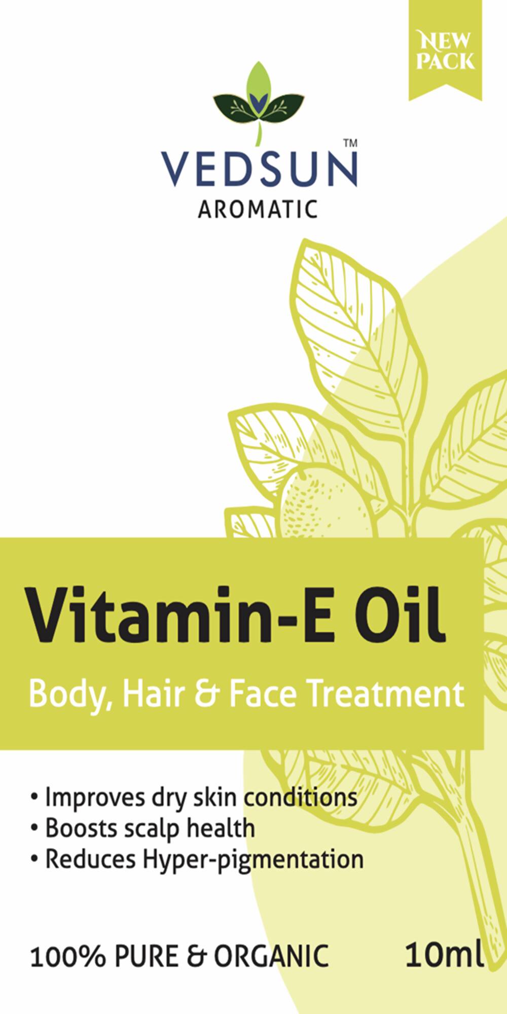 Vedsun Naturals Vitamin E Oil Pure & Organic for Skin - Distacart