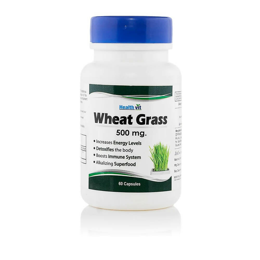 Healthvit Wheat Grass Capsules - Distacart