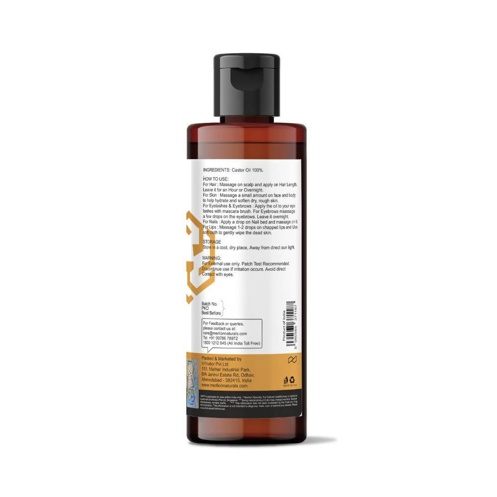 Merlion Naturals Castor Oil (Cold Pressed) - Distacart