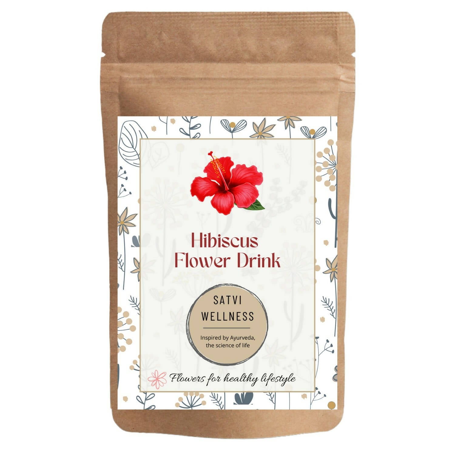 Satvi Wellness Hibiscus Flower Drink | Hibiscus Flower Tea | Hibiscus Tea - Distacart