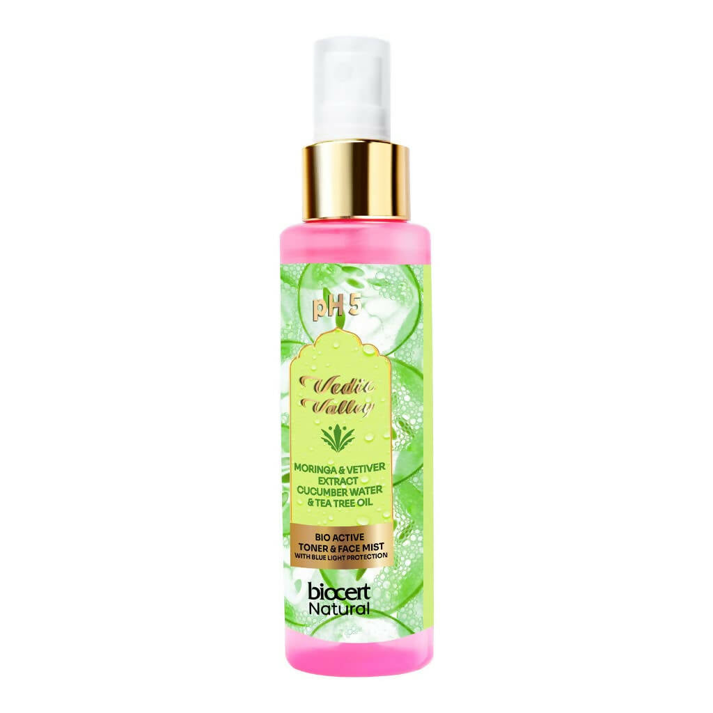 Vedic Valley Face Mist & Toner With Blue Light Filters Moringa & Vetiver - Distacart