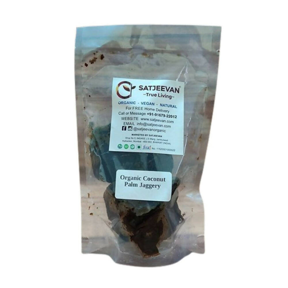 coconut palm sugar jaggery Buy Satjeevan Organic Coconut Palm Jaggeryl Online at Low