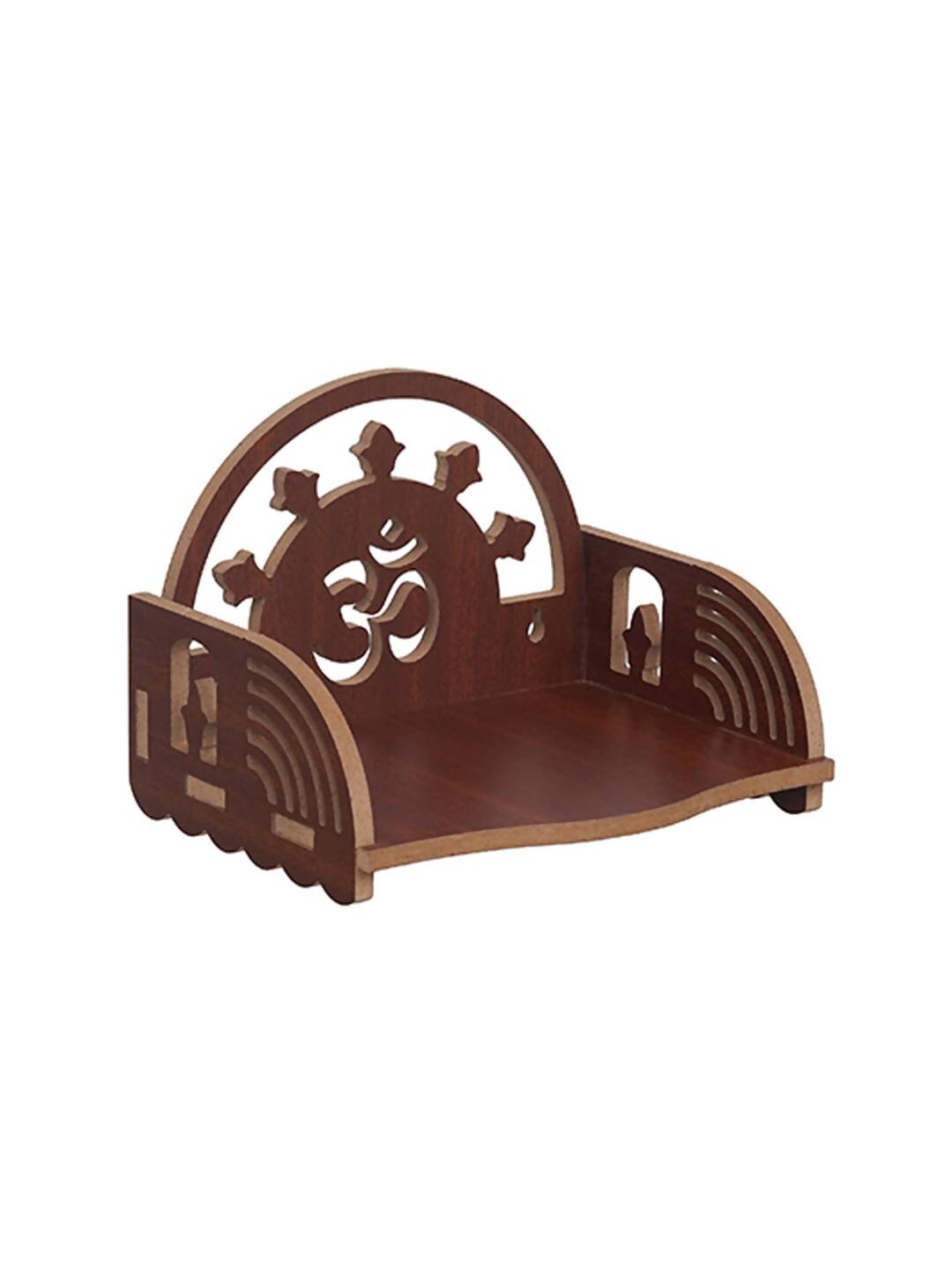 eCraftIndia Brown MDF Wooden Pooja Temple - Distacart
