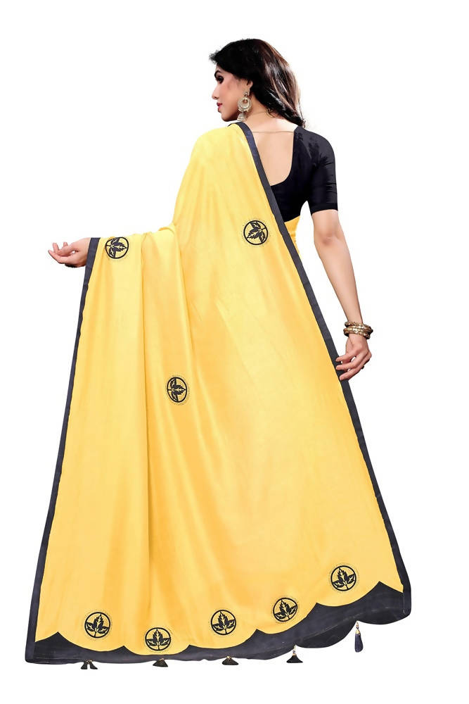 Vamika Designer Yellow Dola Silk Saree