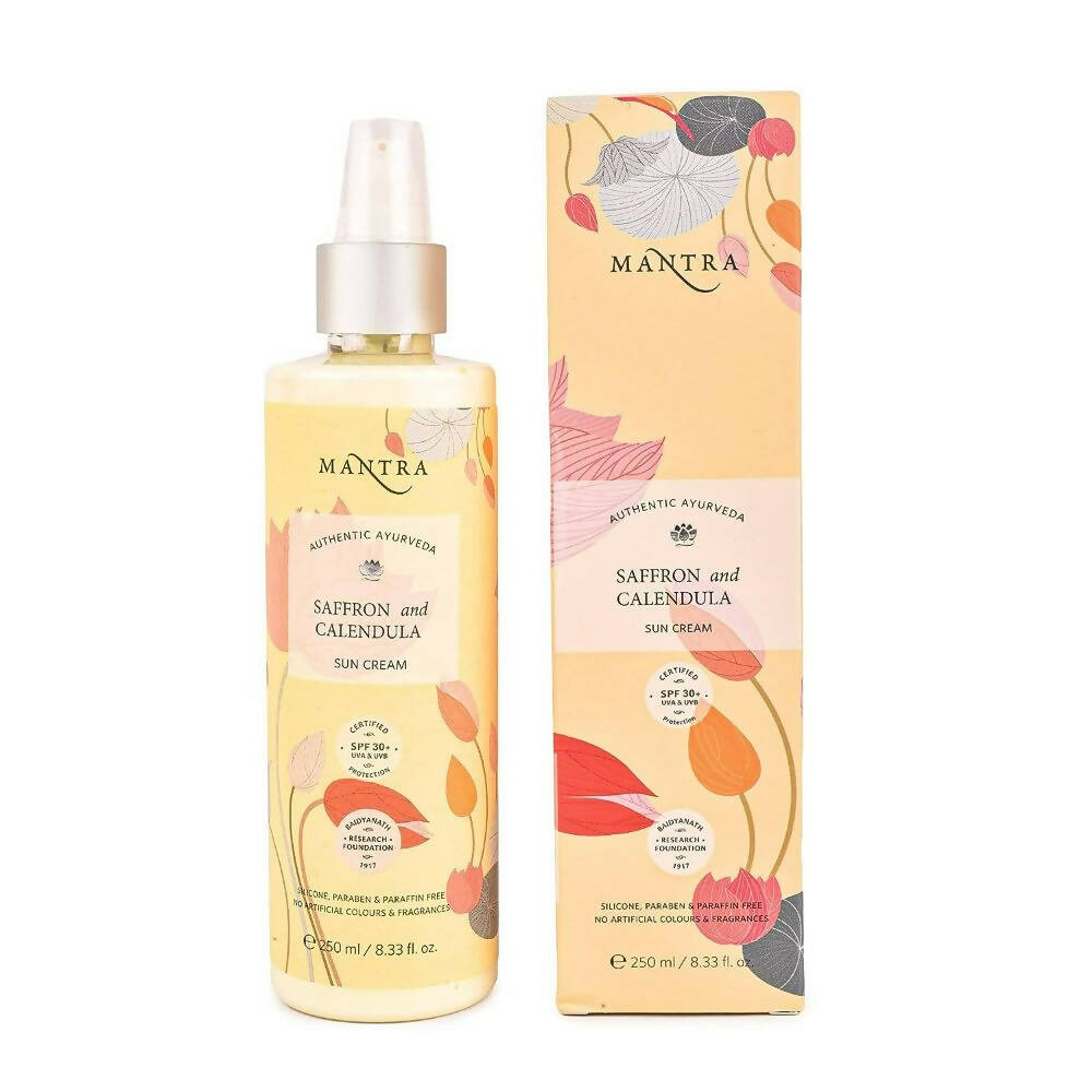 Mantra Herbal Saffron and Calendula Sun Cream - Distacart