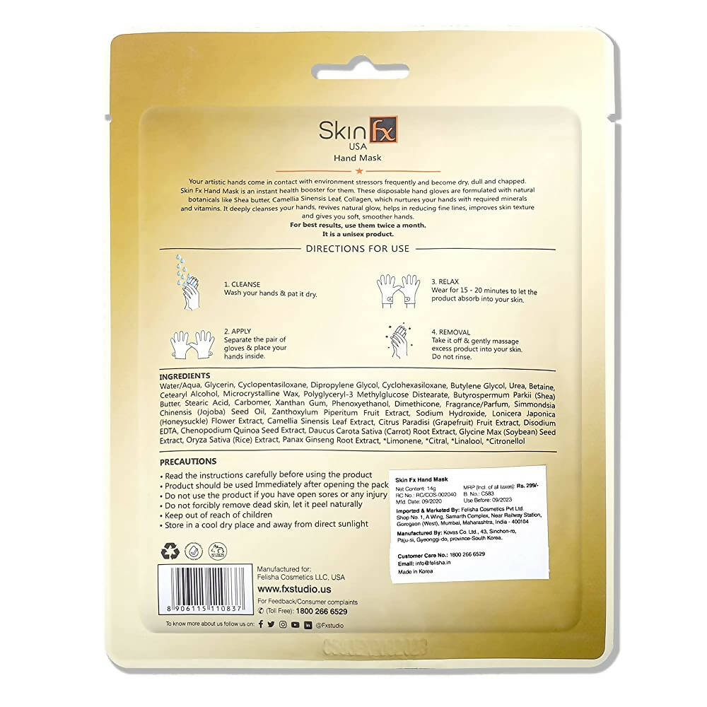 Skin Fx Nourishing & Smoothening Hand Sheet Mask - Distacart