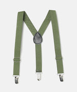 Thumbnail for Manet Boys Solid Suspenders - Olive Green - Distacart