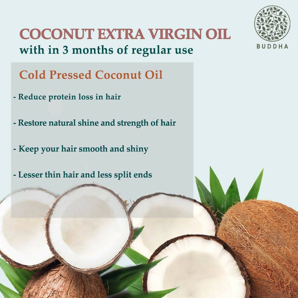 Buy Buddha Natural Cold Pressed Virgin Coconut Oil - For Skin, Hair And  Baby Care Hair Oil Online at Best Price