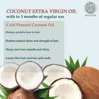 Thumbnail for Buddha Natural Cold Pressed Virgin Coconut Oil - For Skin, Hair And Baby Care Hair Oil - Distacart