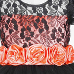 Thumbnail for Asmaani Baby Girl's Black Color Satin A-Line Frock (AS-DRESS_22133) - Distacart