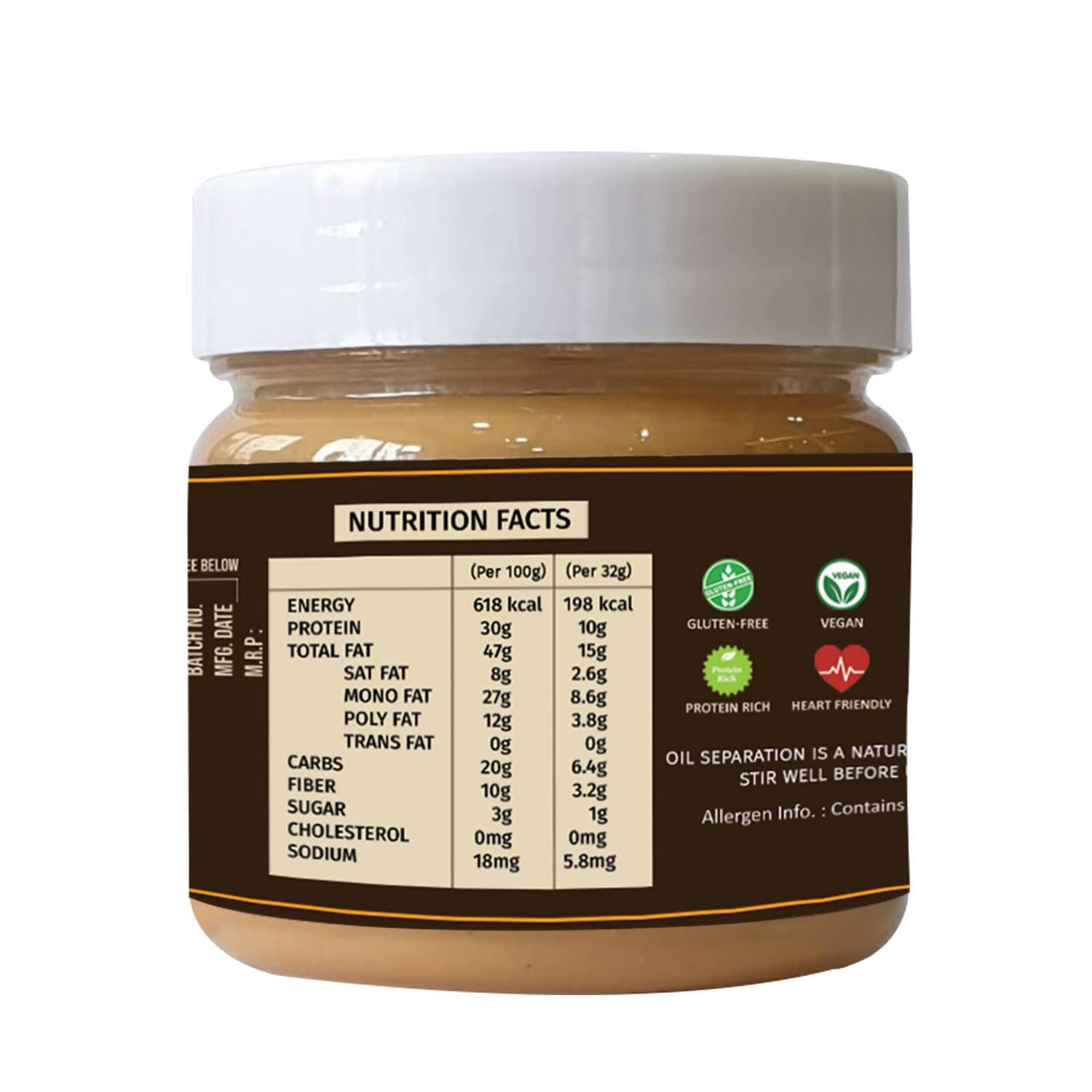 Oye Healthy Peanut Butter Natural Creamy