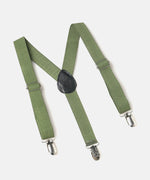 Thumbnail for Manet Boys Solid Suspenders - Olive Green - Distacart