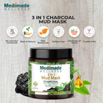 Thumbnail for Medimade Wellness 3 in 1 Mud Mask Charcoal with Tea Tree Oil