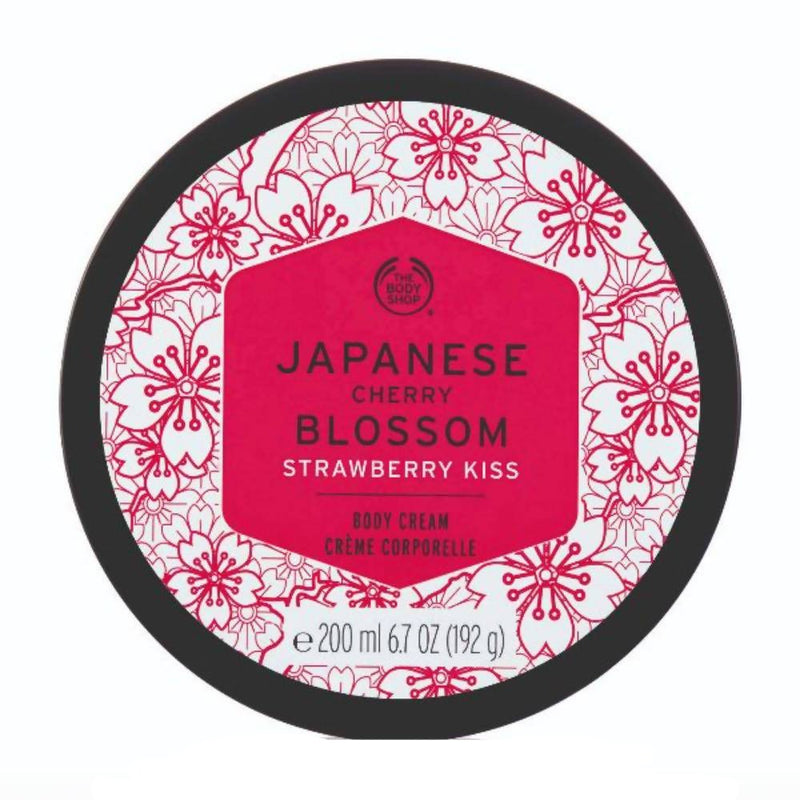 The Body Shop Japanese Cherry Blossom Strawberry Kiss Body Cream 200 ml