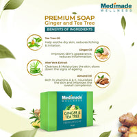Thumbnail for Medimade Wellness Ginger & Tea Tree Premium Soap
