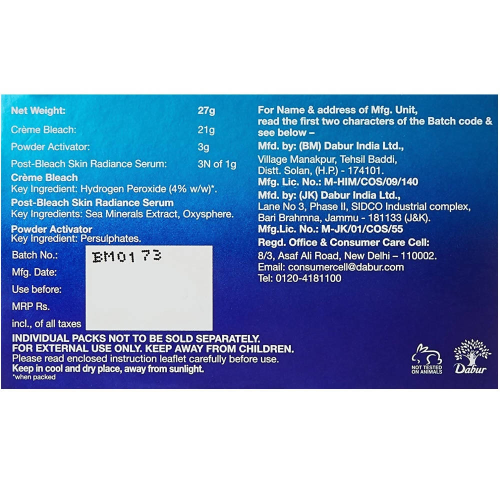 Oxylife Natural Radiance 5 Creme Bleach With Active Oxygen - Distacart