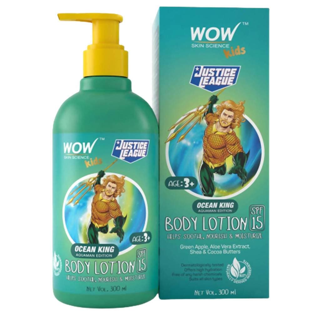 Wow Skin Science Kids Body Lotion - Ocean King Aquaman Edition - Distacart
