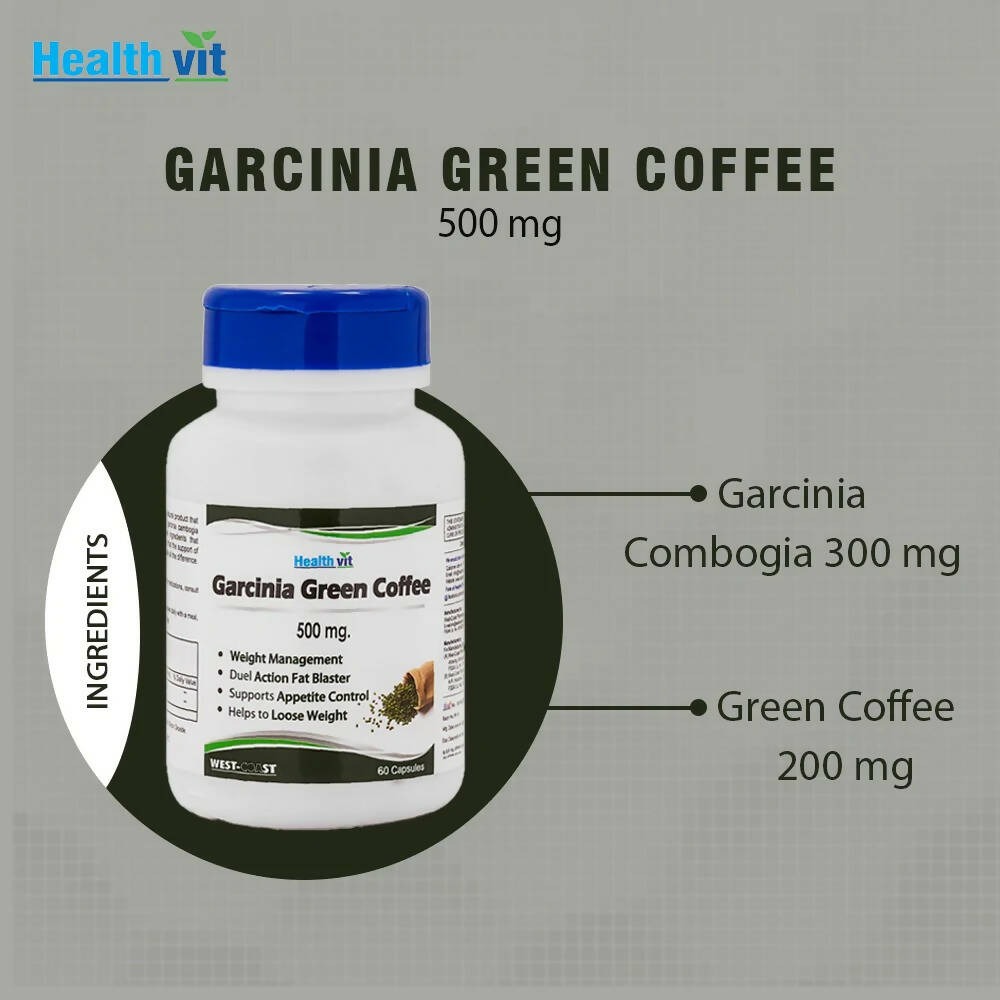 Healthvit Garcinia Green Coffee Capsules - Distacart