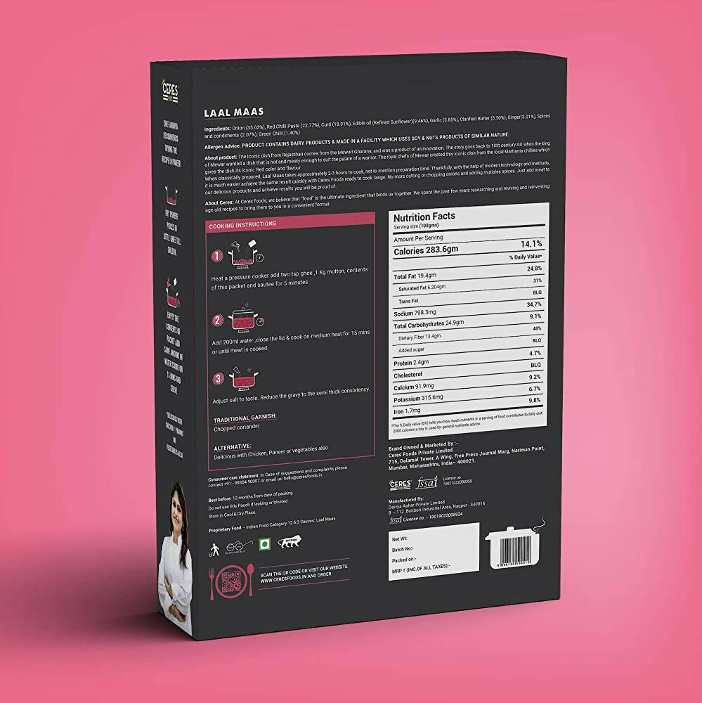 Ceres Foods Rajasthani Laal Maas Instant Liquid Masala - Distacart