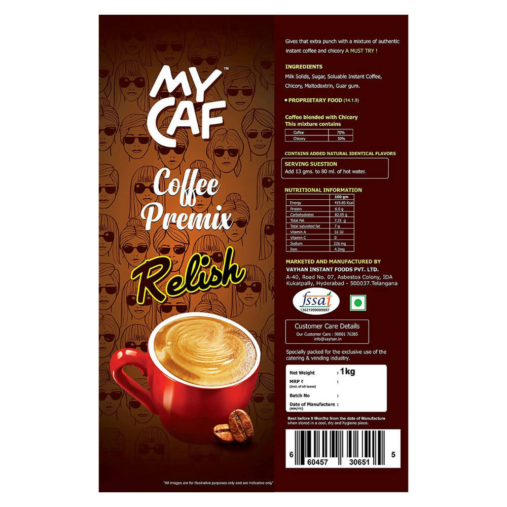 Mycaf Relish Instant Coffee Premix - Distacart