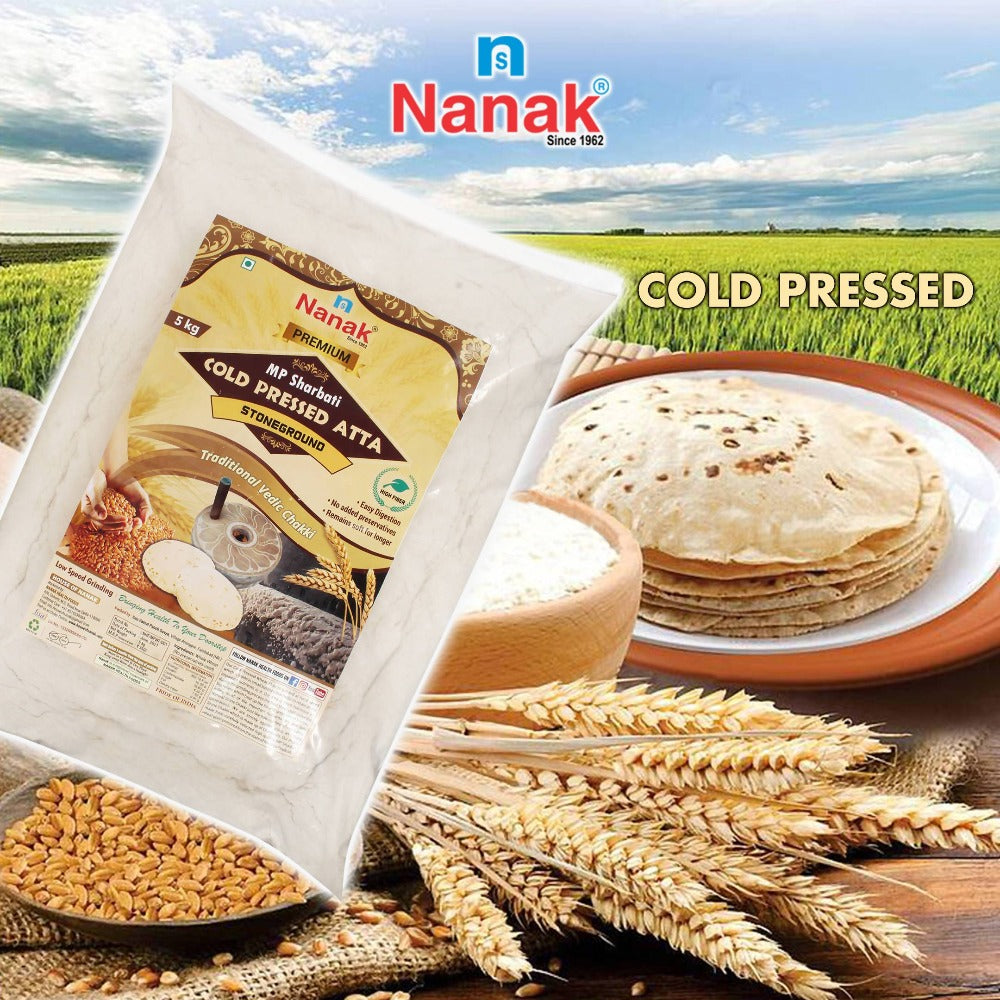 Nanak Premium MP Sharbati Cold Pressed Atta-Stoneground online
