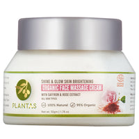 Thumbnail for Plantas Shine & Glow Skin Brightening Organic Face Massage Cream - Distacart