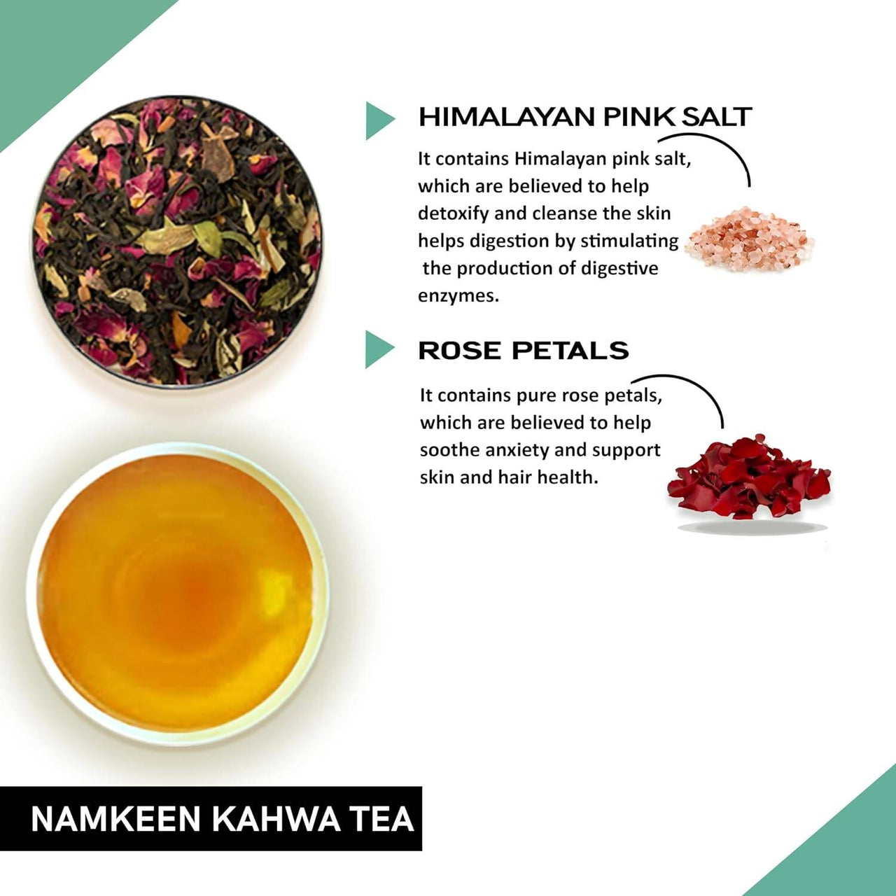 Teacurry Namkeen Kahwa Himalayan Pink Salt Tea Bags - Distacart