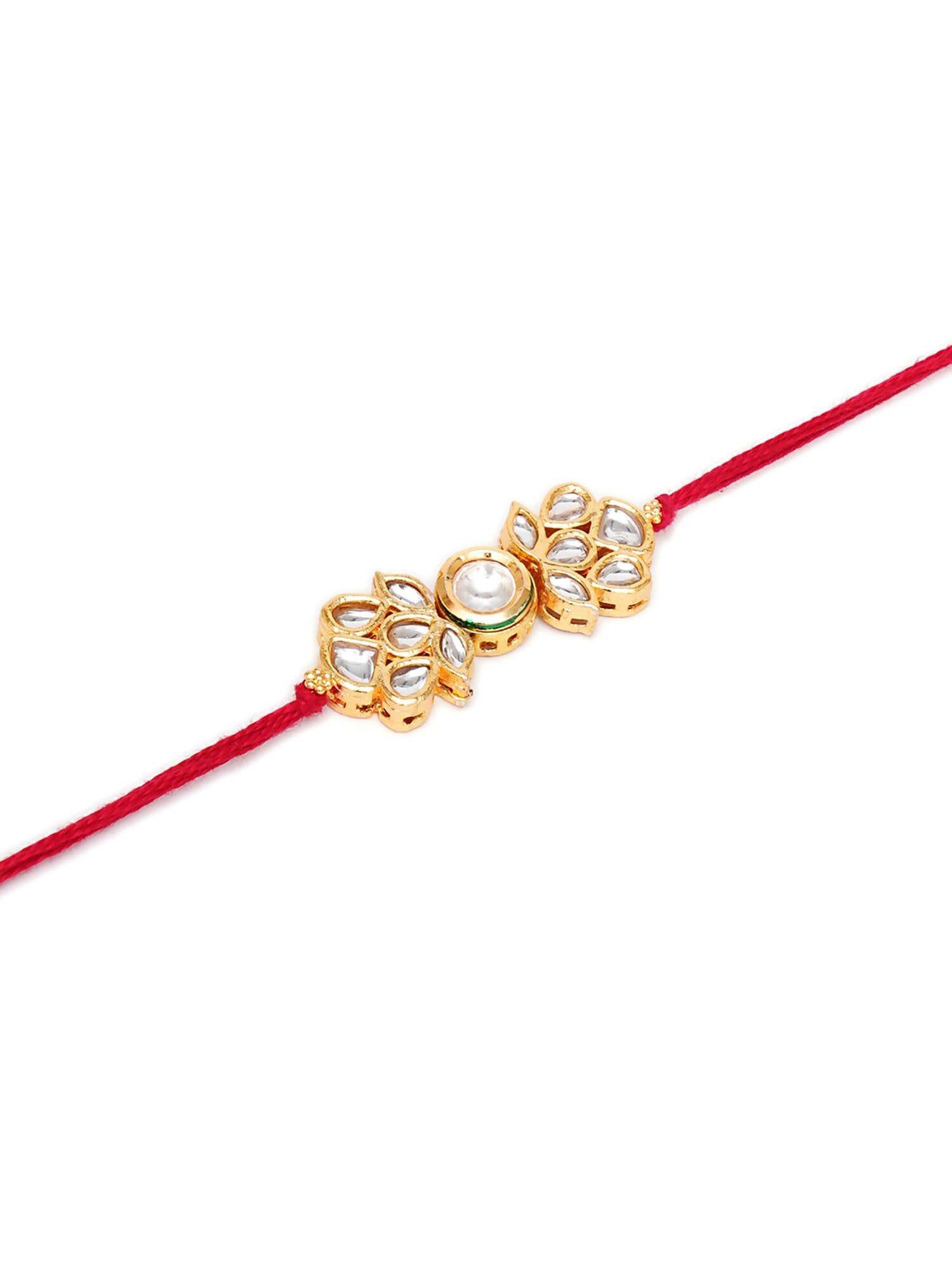 Designer kundan Rakhi - Ruby Raang - Distacart