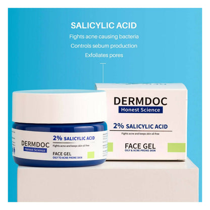 Dermdoc 2% Salicylic Acid Face Gel - Distacart