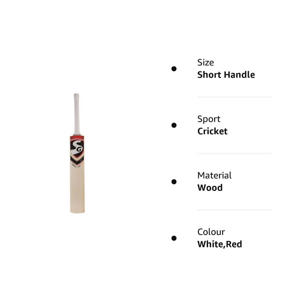 Briovy Power Poplar Willow Cricket Bat (Size Short Handle) - Distacart