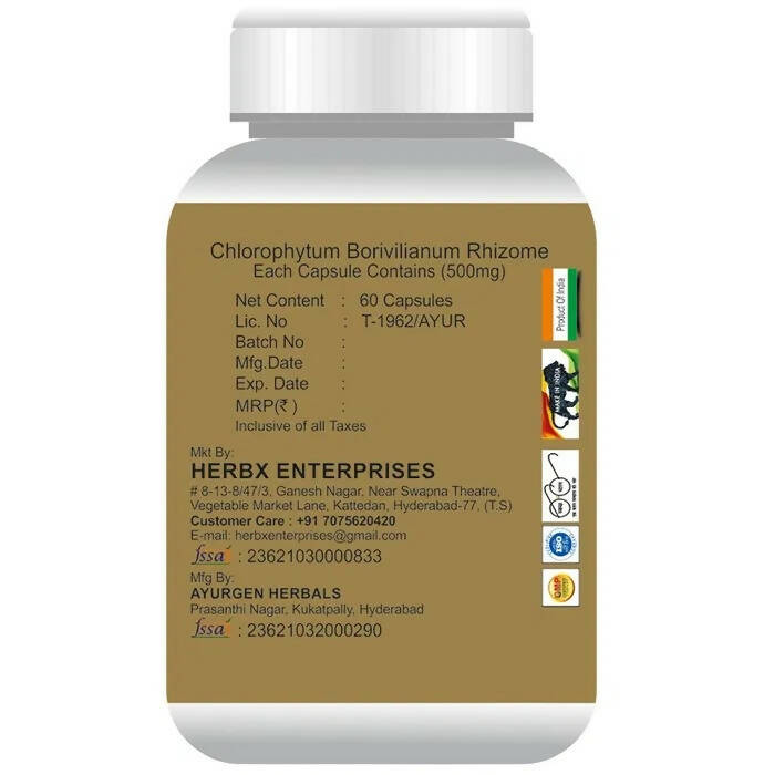 Globyherbs Safed Musli Capsules - Distacart