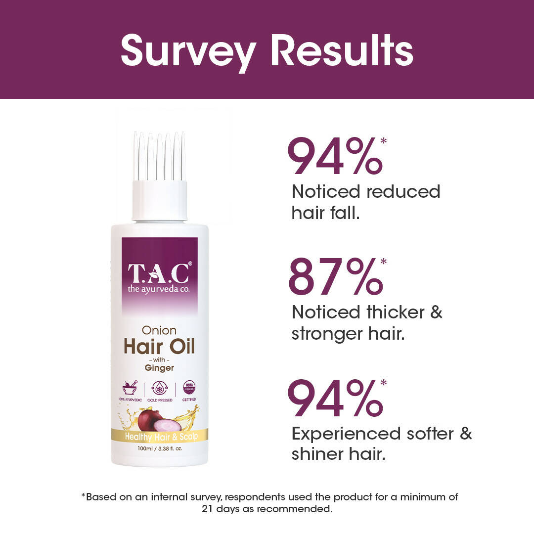 TAC - The Ayurveda Co. Onion Hair Oil for Hair Growth - Distacart