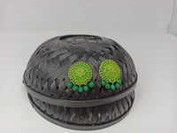 Thumbnail for Terracotta Boho Style Studs With Dangles-Green