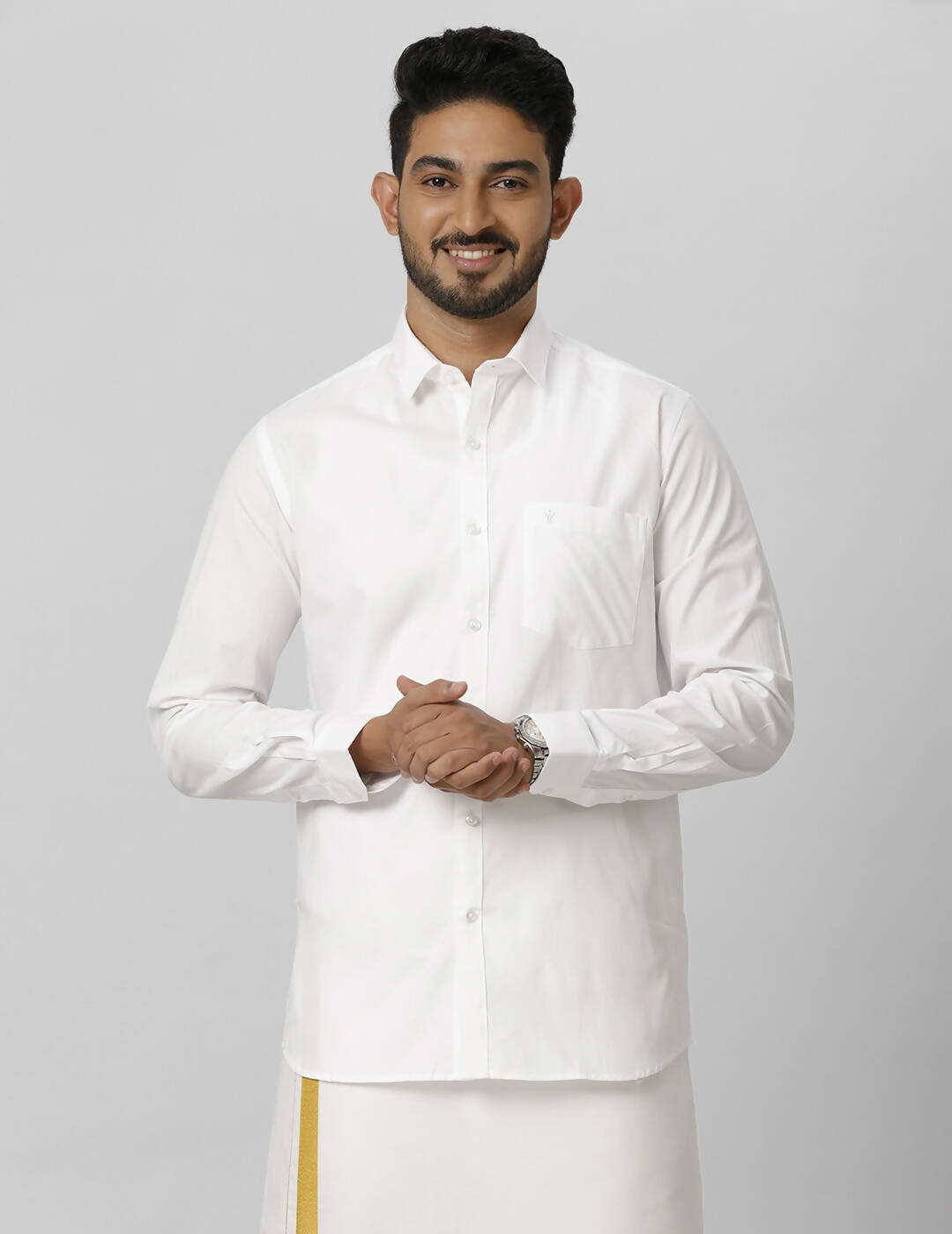 Ramraj Cotton Mens Fullsleeve White Shirt Pus Size - Distacart