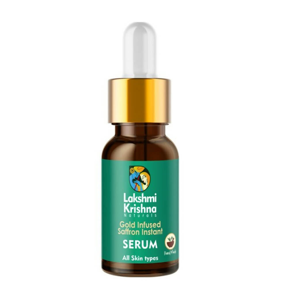 Lakshmi Krishna Naturals Gold Infused Saffron Instant Serum - Distacart