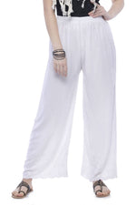 Thumbnail for Mominos Fashion Rayon Cotton White Embroidery Chikan Palazzo - Distacart