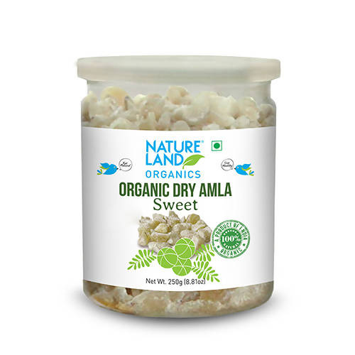 Nature Land Organics Dry Amla Candy Sweet - Distacart