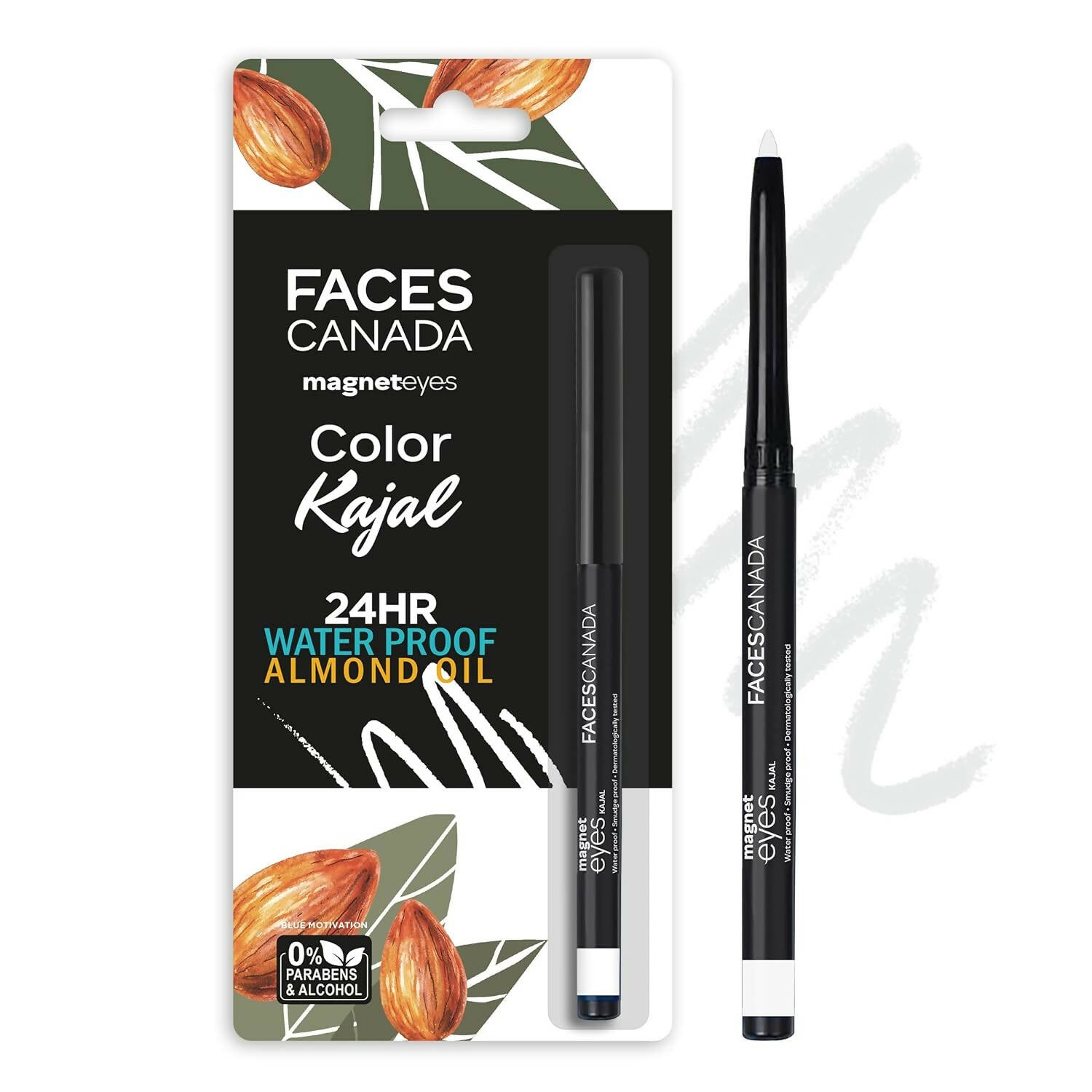 Faces Canada Magneteyes Color Kajal-White Serenity - Distacart