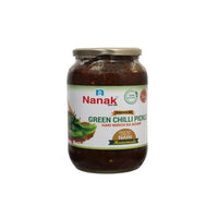 Thumbnail for Nanak Homemade Green Chilli Pickle,1Kg-[Less Oil & Salt] - Distacart