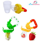 Thumbnail for Goodmunchkins Silicone Spoon Food Feeder & Fruit Feeder for Toddlers Food Grade Silicone Bottle 90ml-Pink - Distacart
