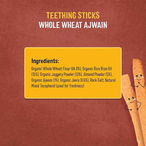 Timios Whole Wheat Ajwain Teething sticks Ingredients