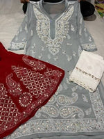 Thumbnail for Arfa Fashion House New Collection Of Chikankari Gota Patti Lovers - Distacart